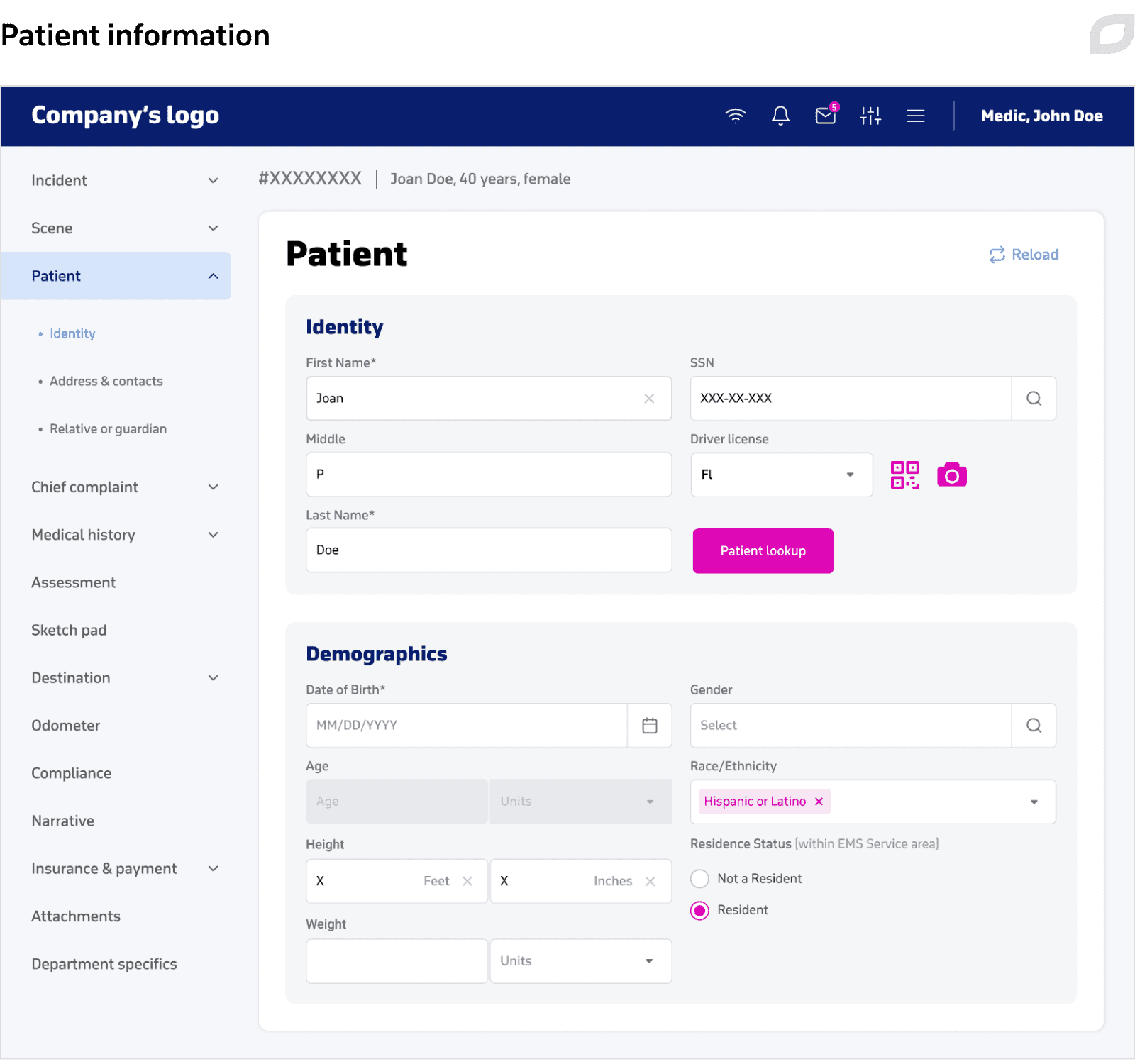 Patient information