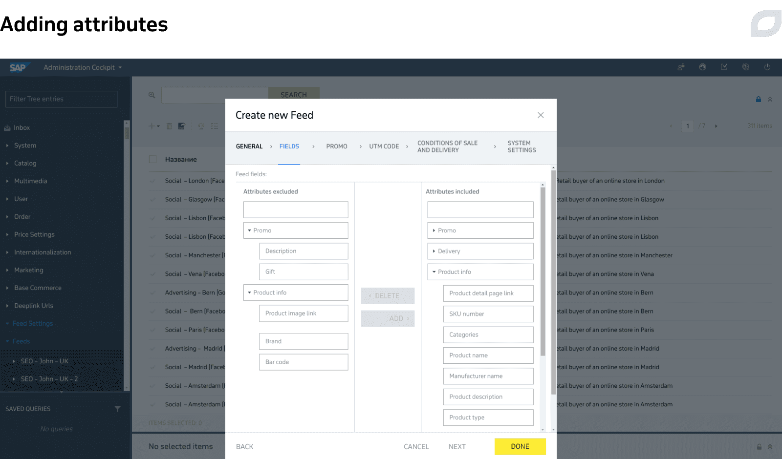 Adding attributes